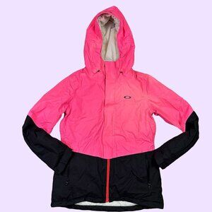 Oakley Women's Showcase Biozone 2.0 Winter Jacket Coat Neon Pink Black Medium